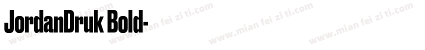 JordanDruk Bold字体转换